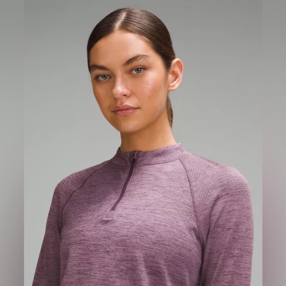 Lululemon Swiftly Tech Mockneck Half Zip 2.0 *Race Length Grape Thistle - Picture 2 of 11
